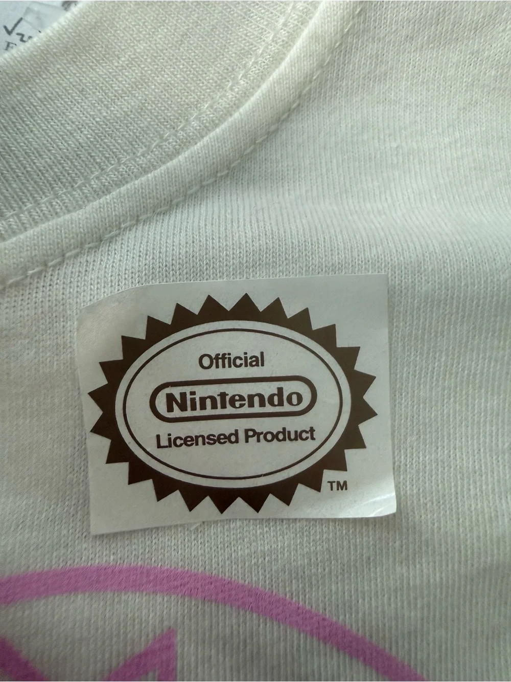 GAP White Tee with Nintendo Princess Graphic